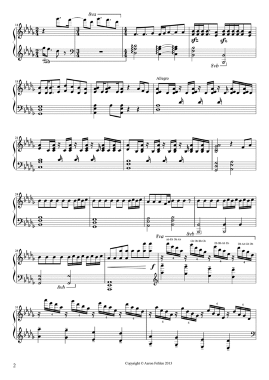 Run with Horses Piano Solo scores gallery preview page 2