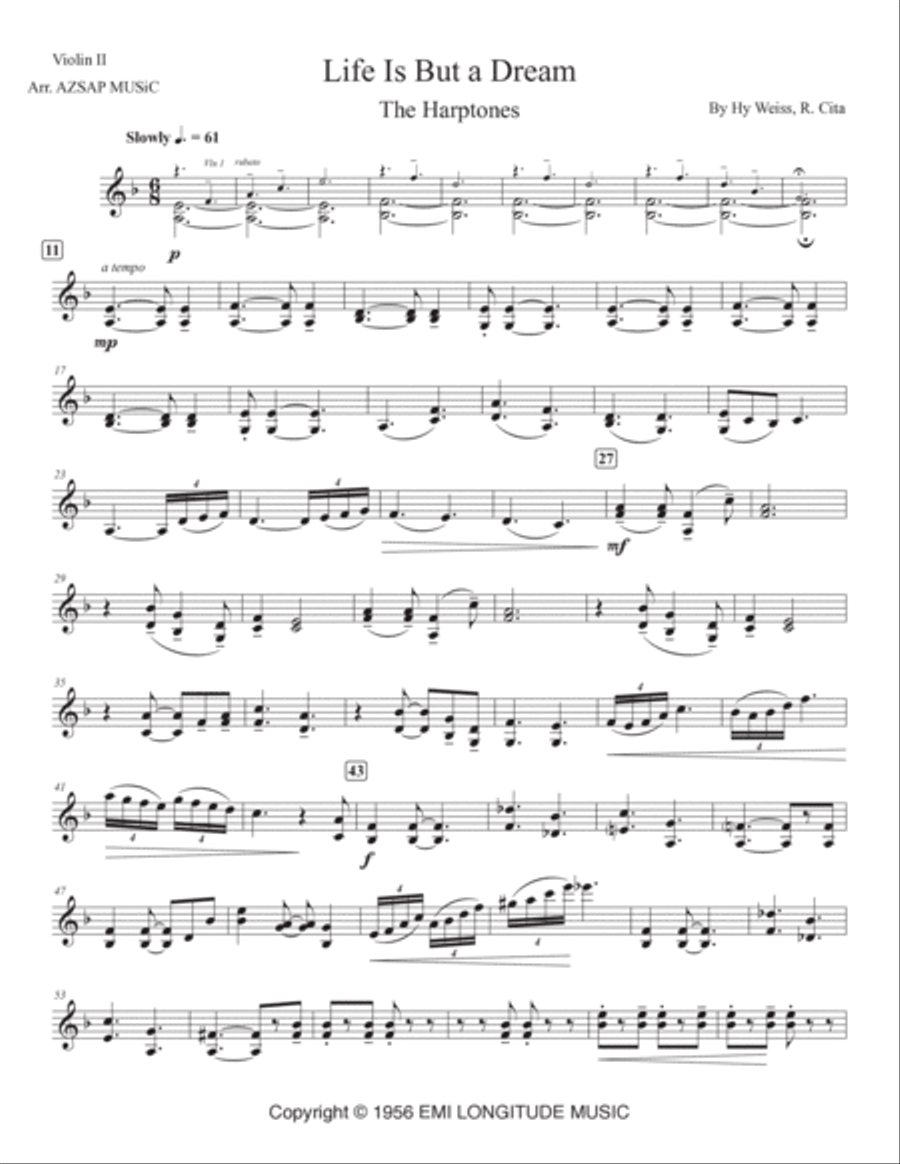 Life Is But A Dream String Trio scores gallery preview page 3