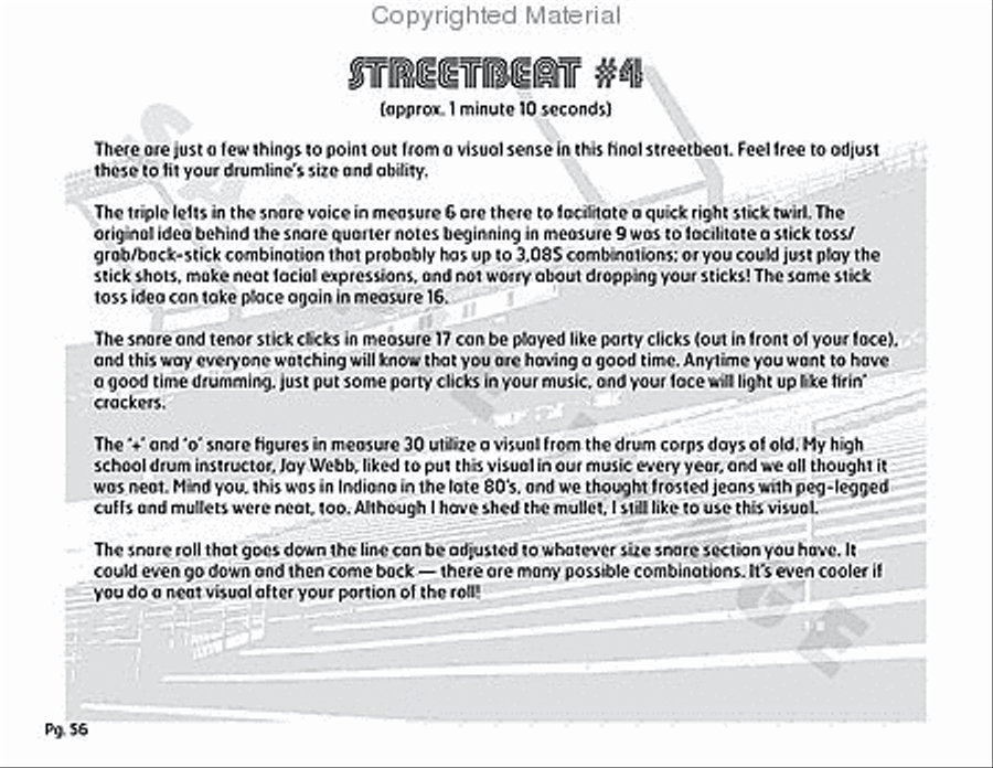 Stadium 54 Percussion scores gallery preview page 47