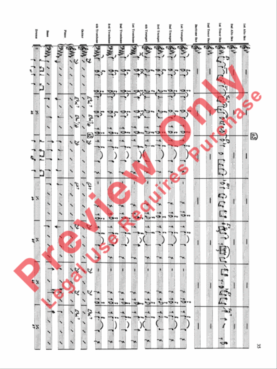 Original Big Band Sounds Big Band scores gallery preview page 36