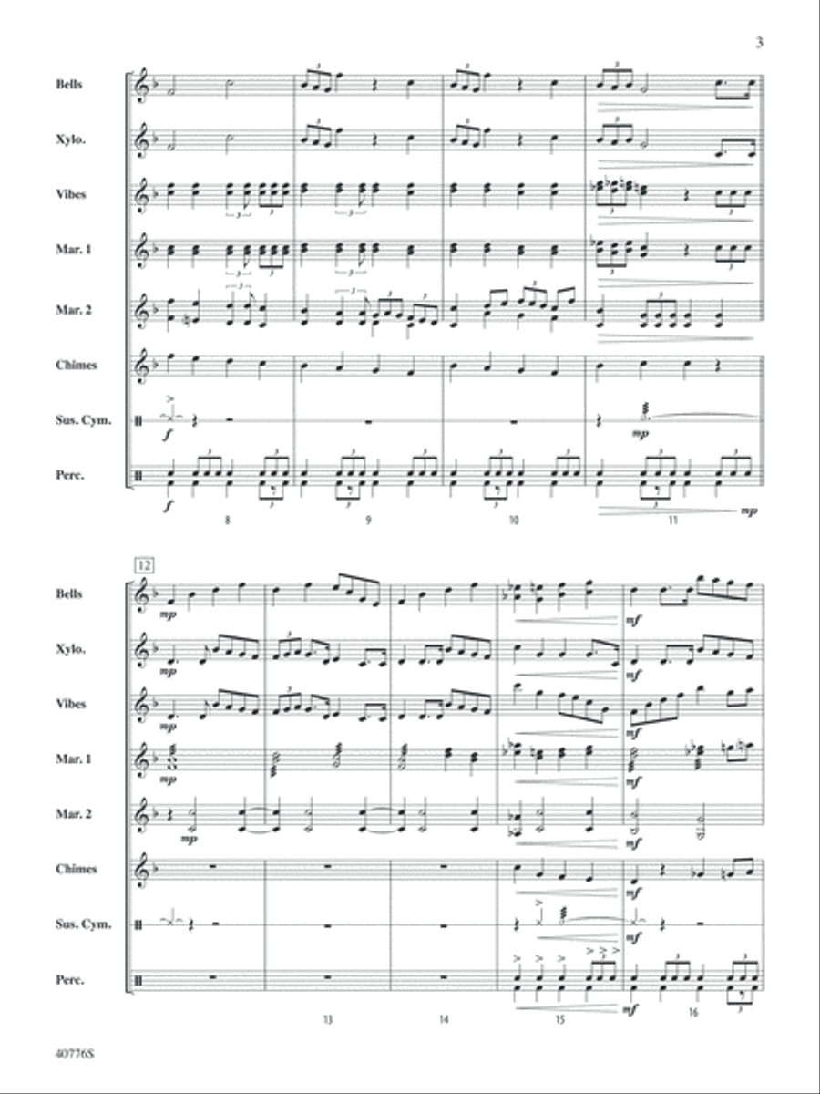 Star Wars Medley: Score Percussion Ensemble scores gallery preview page 3