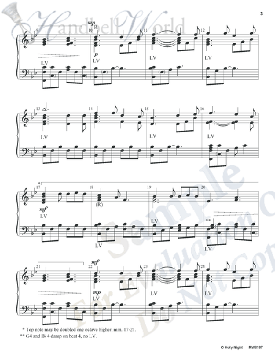 O Holy Night 5-Octaves scores gallery preview page 3