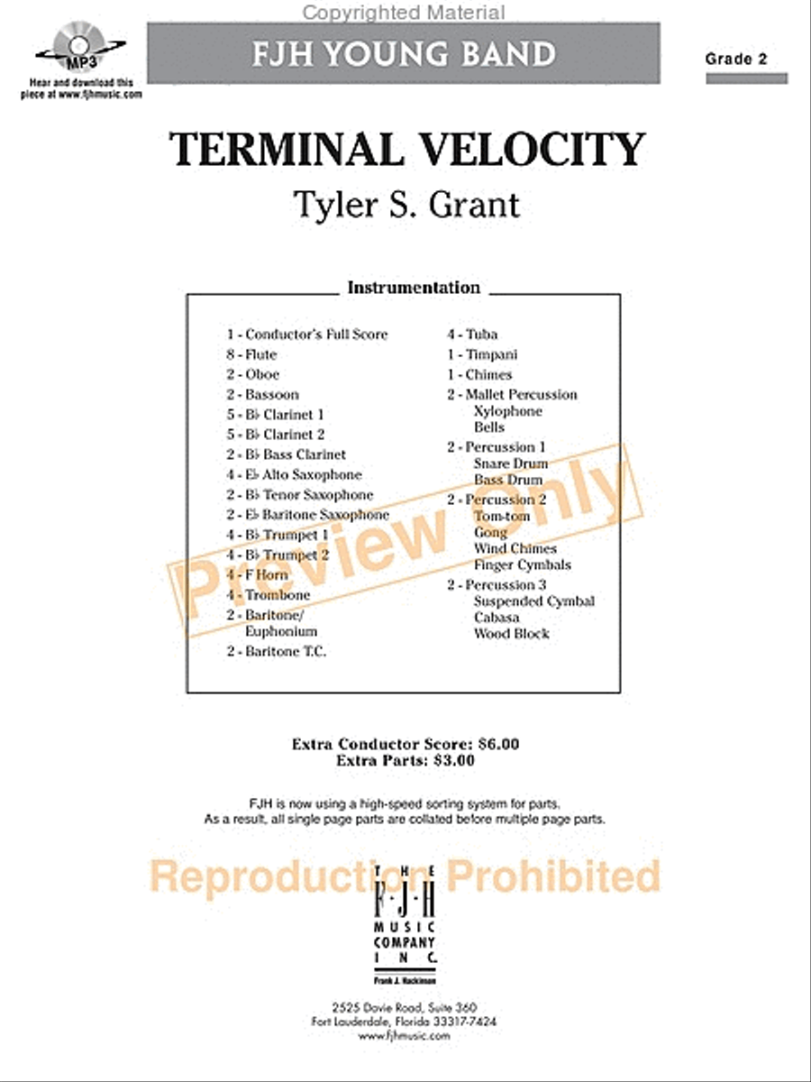 Terminal Velocity Concert Band scores gallery preview page 2