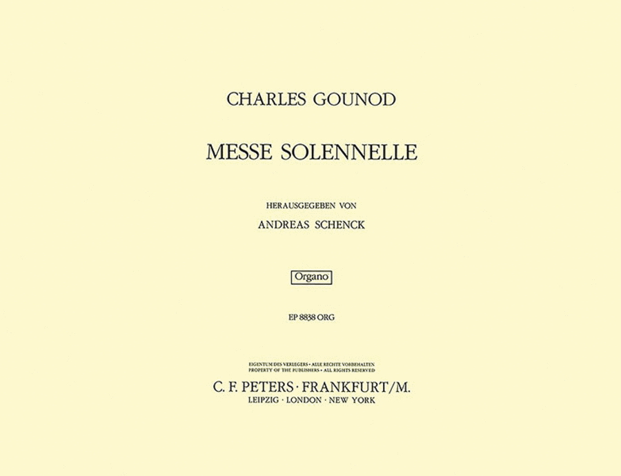 Messe solennelle en l'honneur de Sainte-Cécile Orchestra scores gallery preview page 1