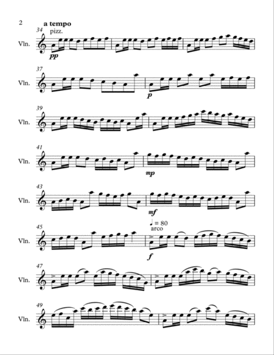 Who is this coming up from the wilderness, leaning on the one she loves? (Song of Solomon 8:5) Violin Solo scores gallery preview page 2