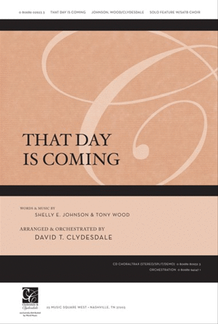 That Day Is Coming - Anthem 4-Part scores gallery preview page 1
