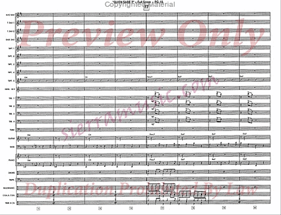 Quien Sabe? (Who Knows?) Jazz Ensemble scores gallery preview page 11
