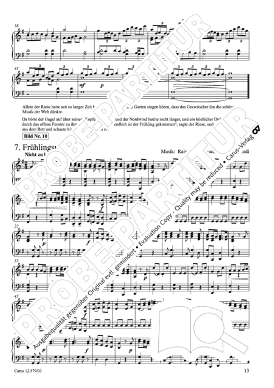 Der Garten des Riesen Children's Choir scores gallery preview page 14