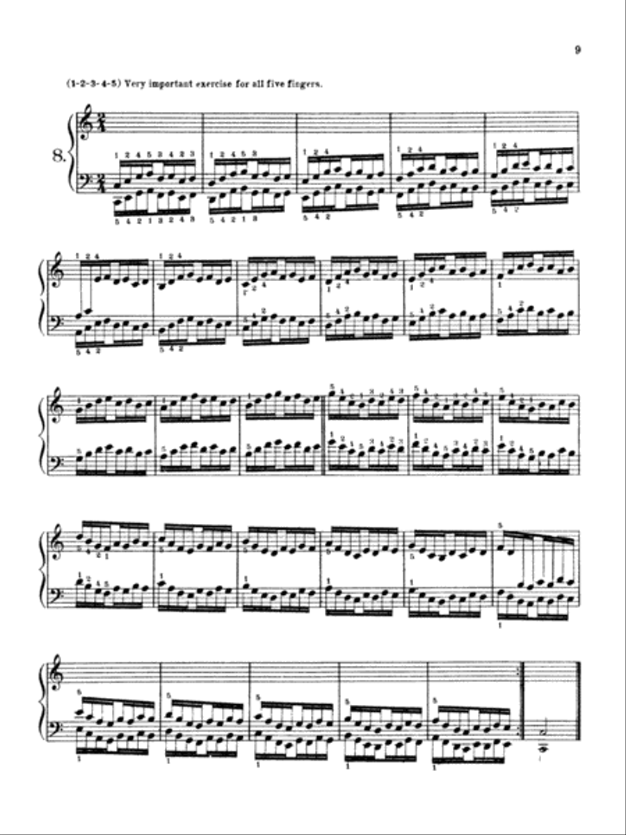 Hanon: The Virtuoso Pianist (Volume I) Piano Solo scores gallery preview page 1