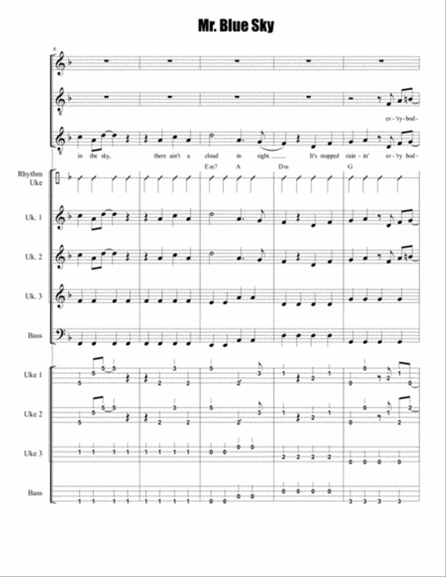 Mr. Blue Sky 3-Part scores gallery preview page 2