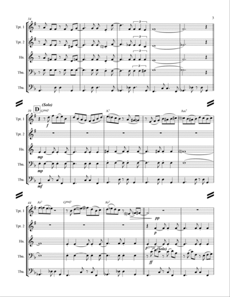 The Girl From Ipanema (Garota De Ipanema) The Girl From Ipanema (Garota De Ipanema) Brass Ensemble scores gallery preview page 4