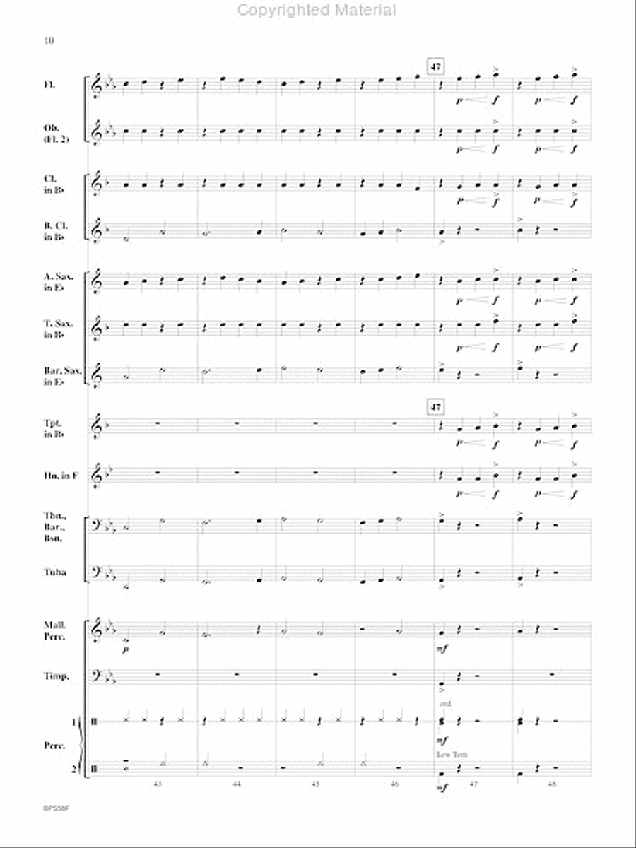 Supremacy Concert Band scores gallery preview page 11