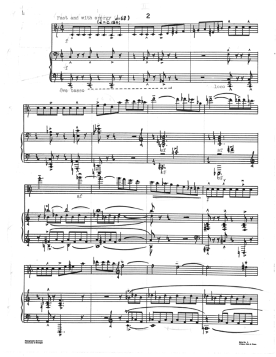 [Bassett] Sonata for Viola and Piano Piano scores gallery preview page 6