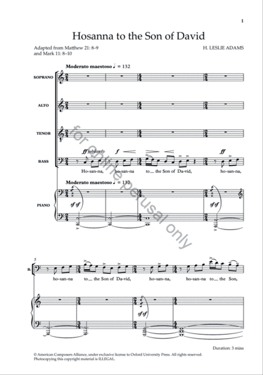 The Oxford Book of Choral Music by Black Composers 4-Part scores gallery preview page 6