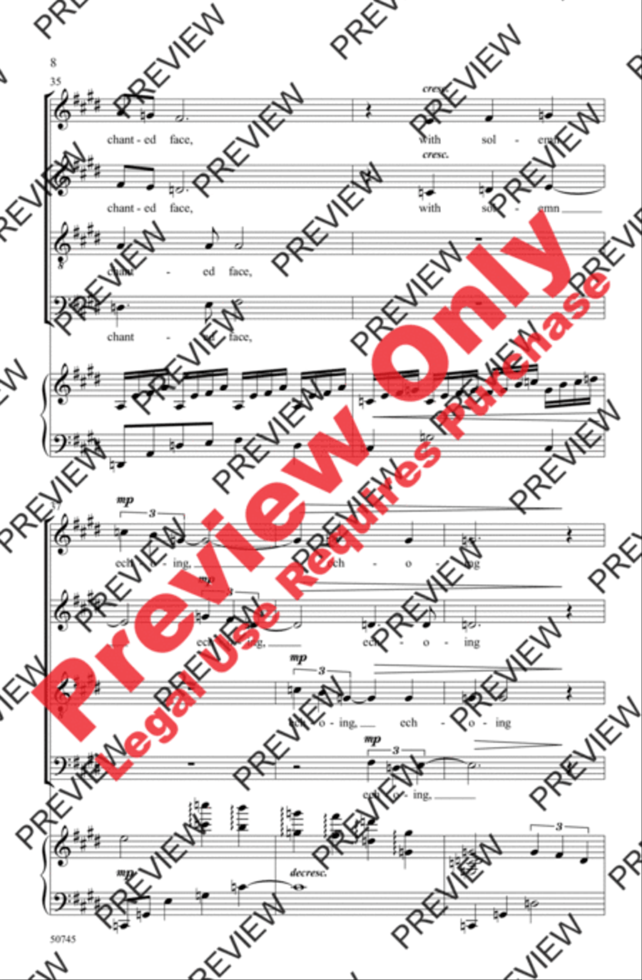 When Music Sounds When Music Sounds 4-Part scores gallery preview page 8