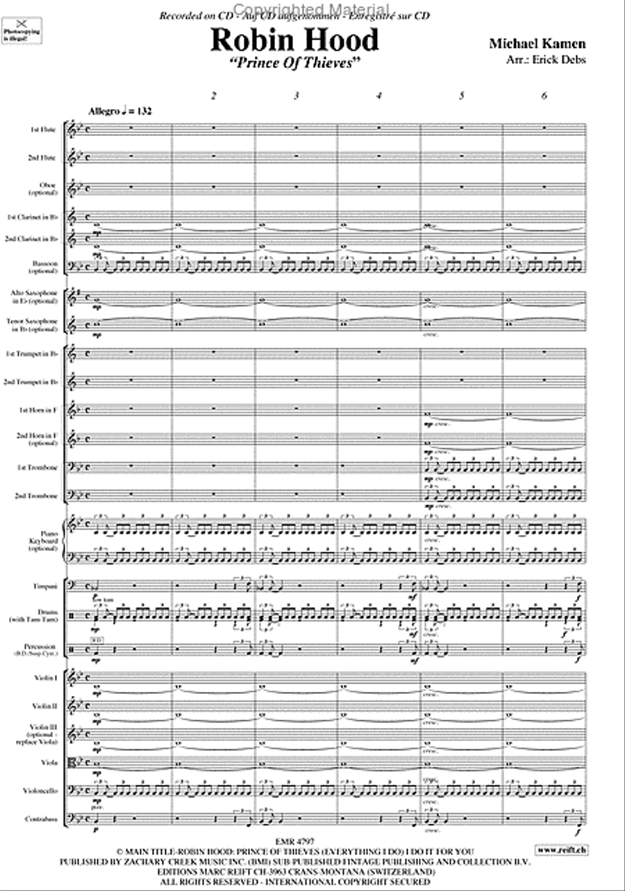 Robin Hood Orchestra scores gallery preview page 3