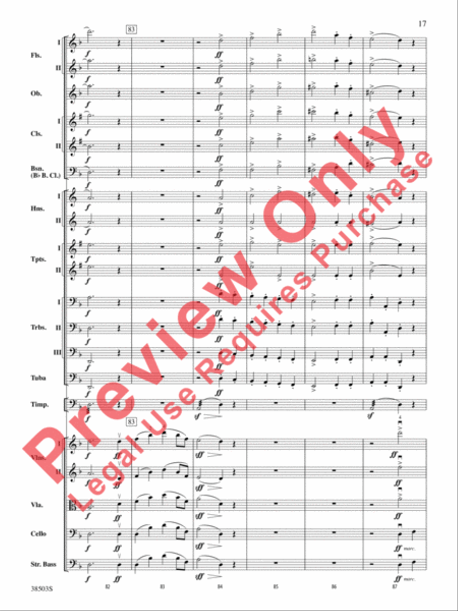 Tragic Overture Tragic Overture Full Orchestra scores gallery preview page 18