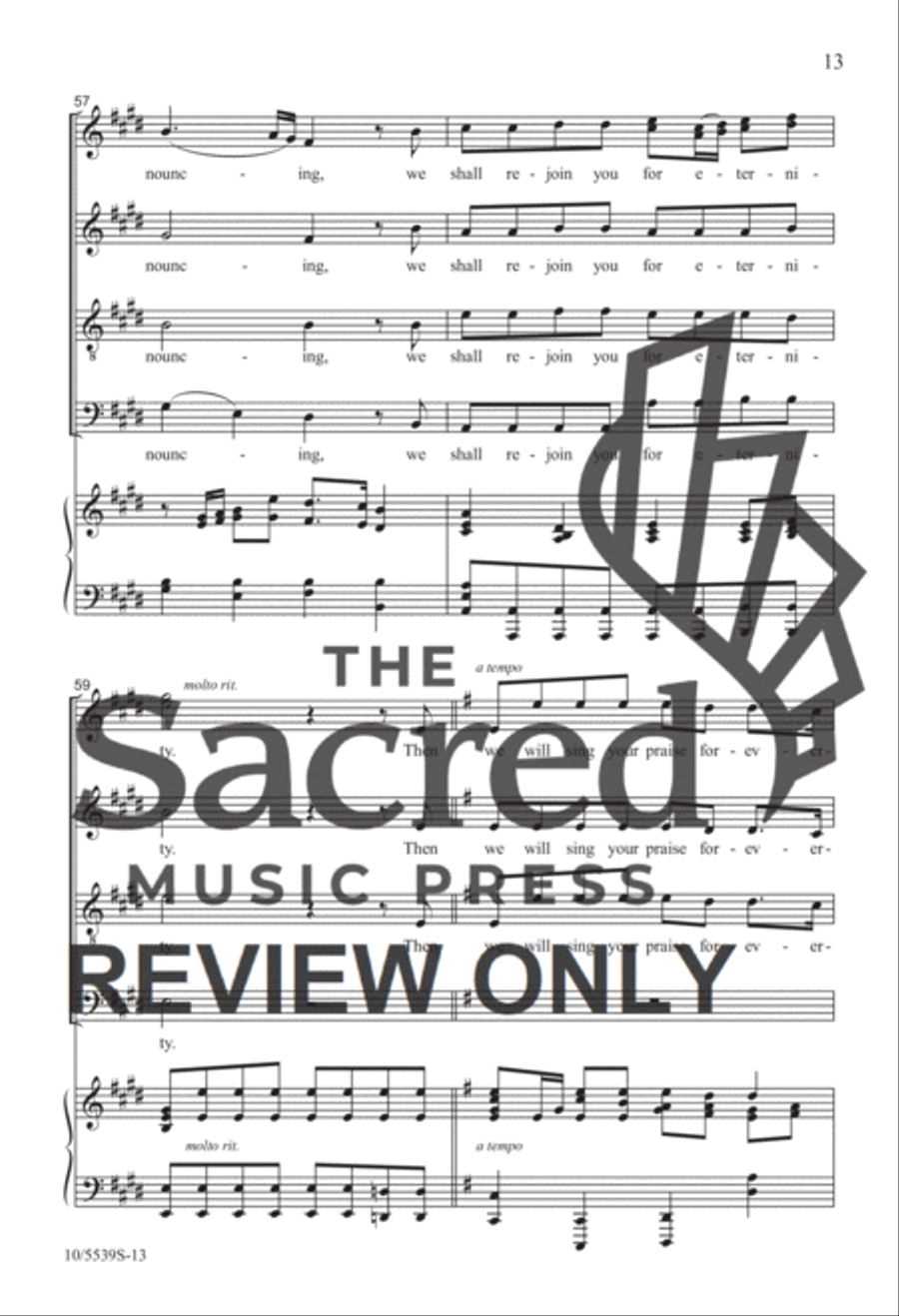 O Mighty God SATB 4-Part scores gallery preview page 12