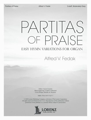 Book cover for Partitas of Praise