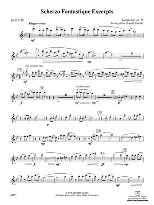 Scherzo Fantastique Excerpts: Flute