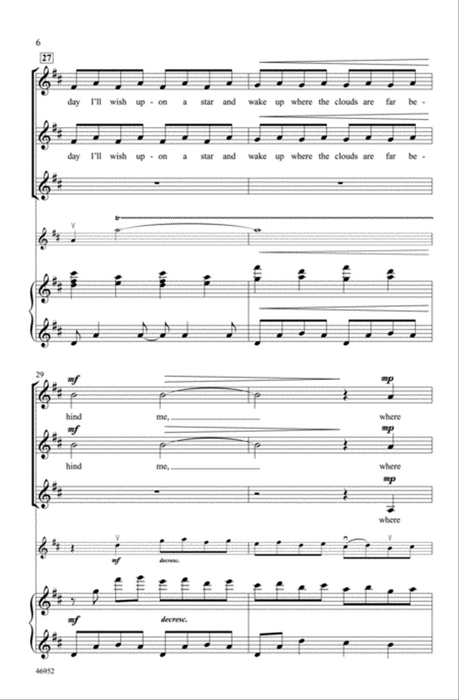 Over the Rainbow Choir scores gallery preview page 5