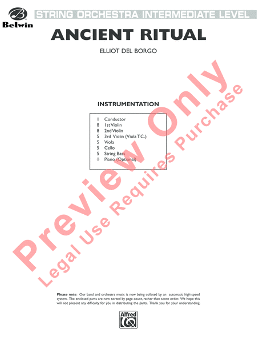 Ancient Ritual String Orchestra scores gallery preview page 2