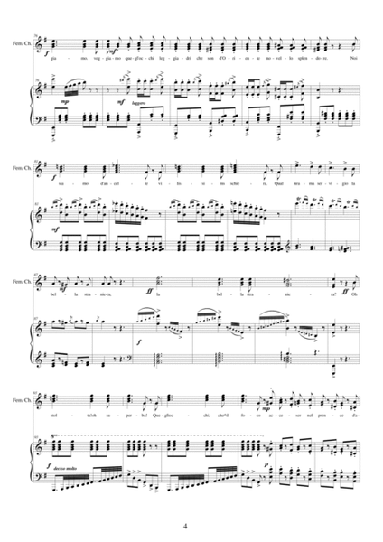 Verdi-I Lombardi(Act2-VI) La bella straniera - Female Choir and Piano image number null