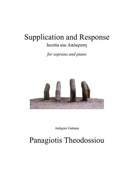 "Supplication and Response" for soprano and piano by Panagiotis Theodossiou Soprano Voice - Digital Sheet Music