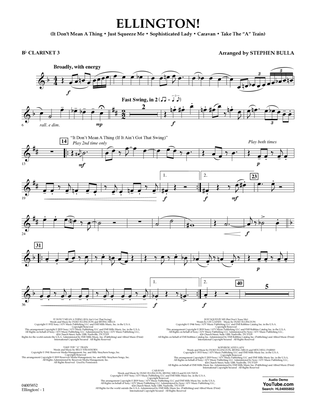 Ellington! (arr. Stephen Bulla) - Bb Clarinet 3