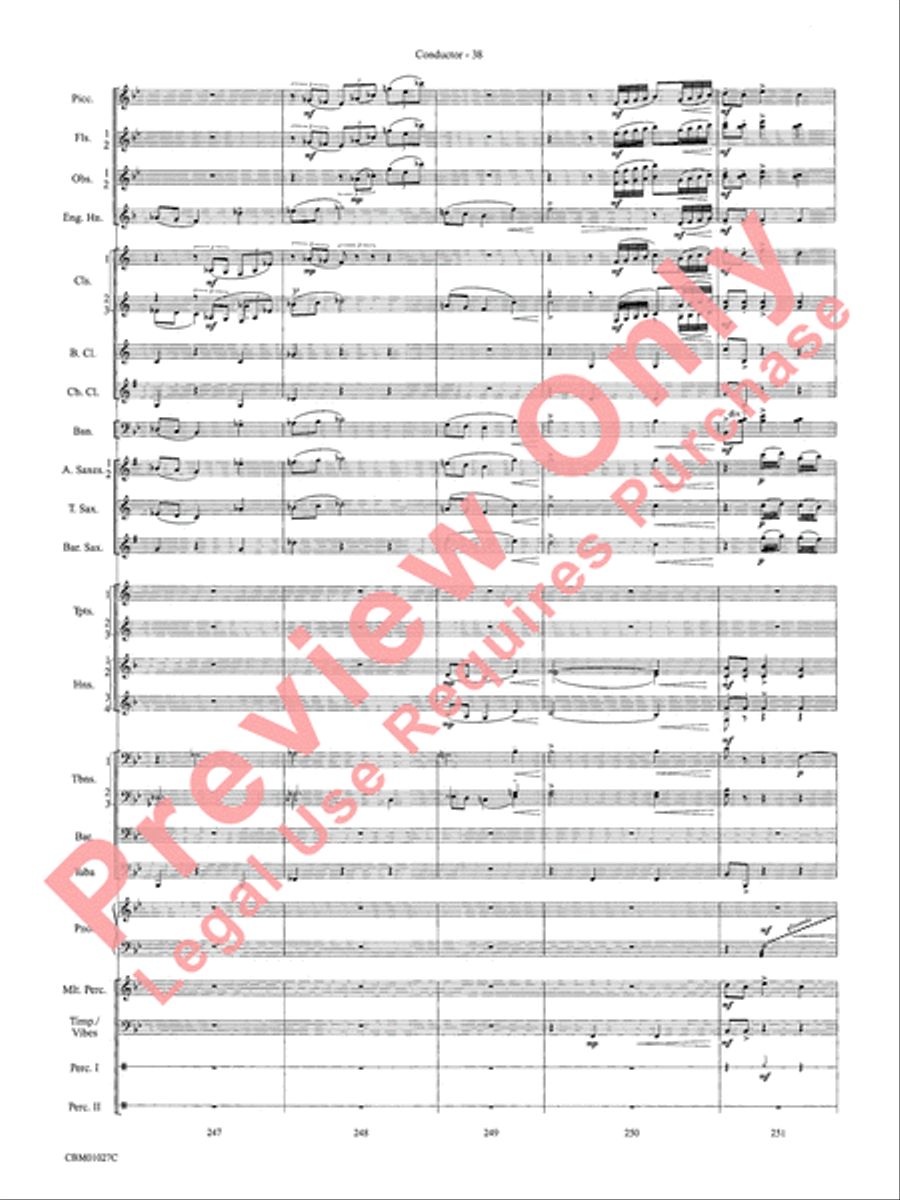 Harry Potter Symphonic Suite Concert Band scores gallery preview page 41