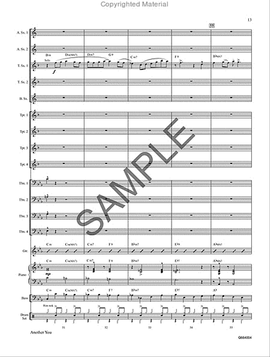 Another You Jazz Ensemble scores gallery preview page 14