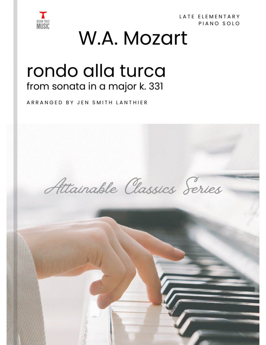 Rondo Alla Turca (Finale) from Piano Sonata in A Major K. 331 Easy Piano scores gallery preview page 1