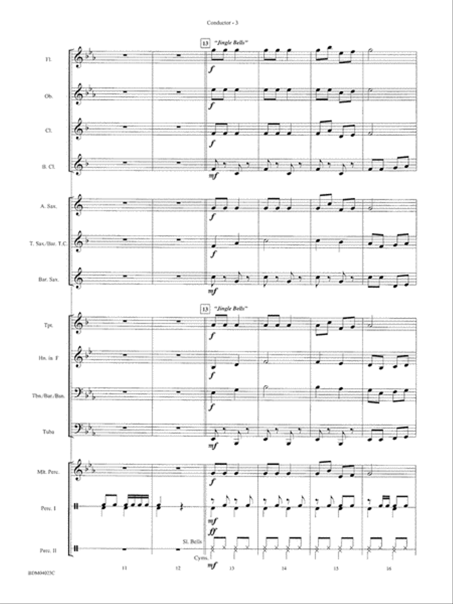 A Christmas Kazoo: Score A Christmas Kazoo: Score Concert Band scores gallery preview page 4