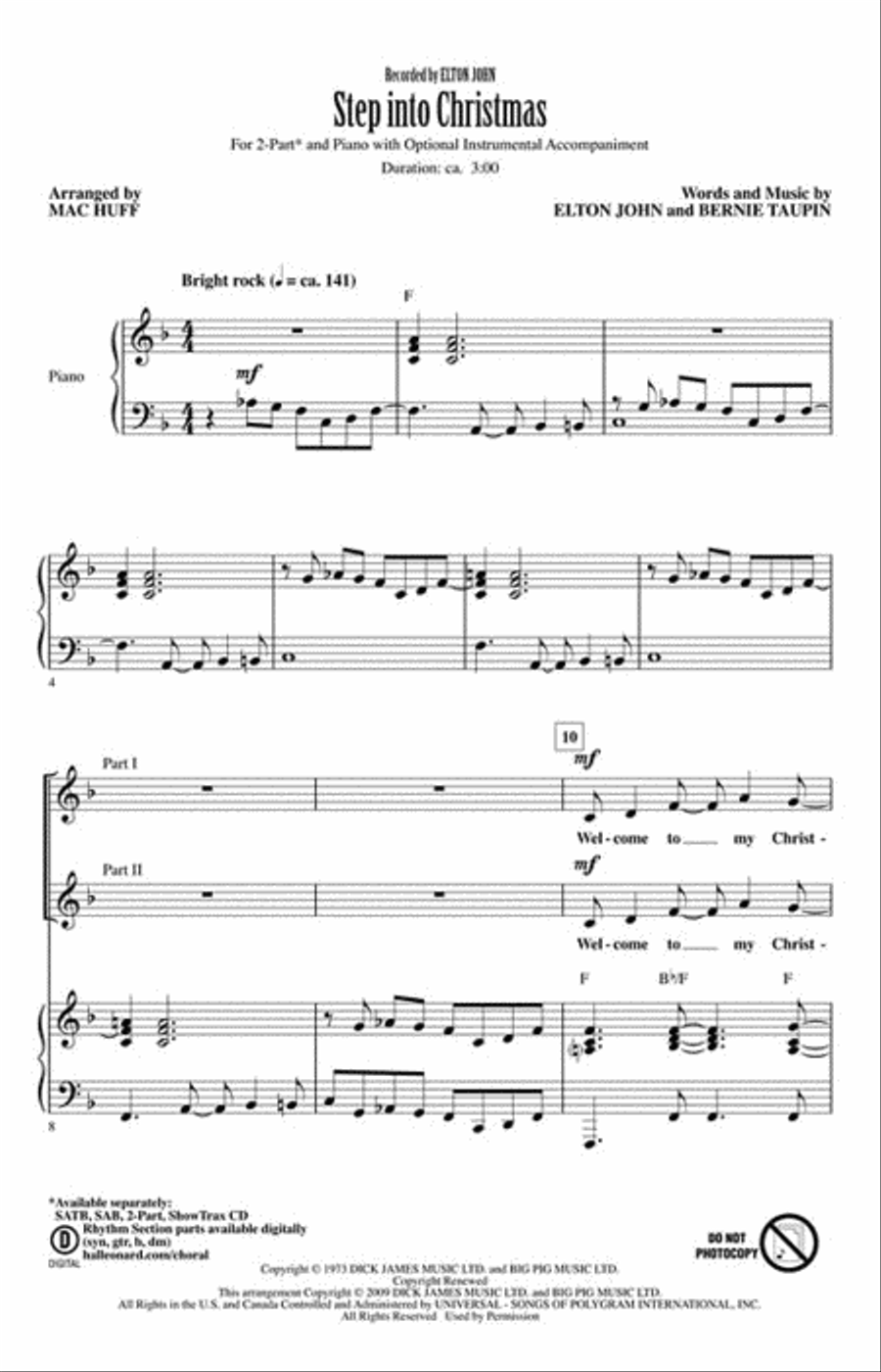 Step into Christmas Step into Christmas 2-Part scores gallery preview page 2