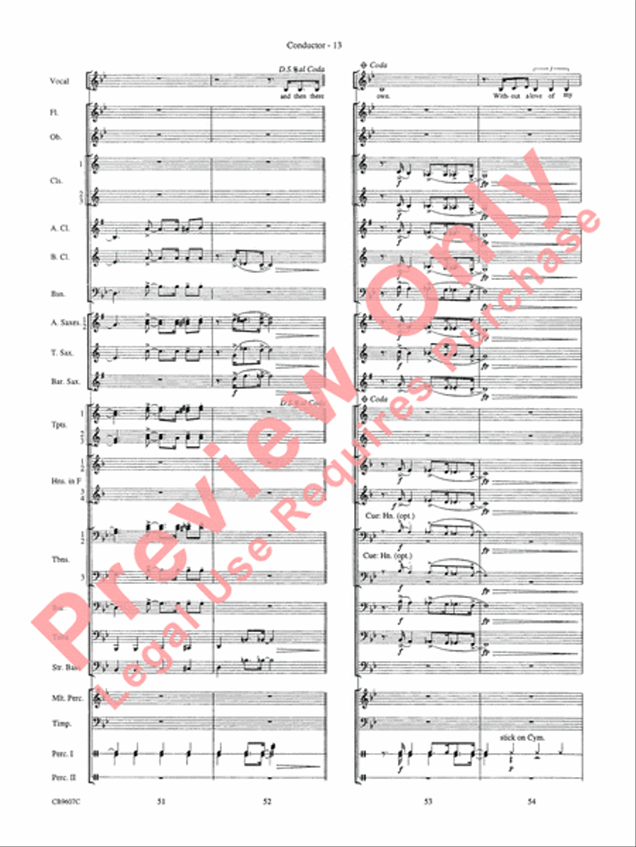 Blue Moon Blue Moon Concert Band scores gallery preview page 15