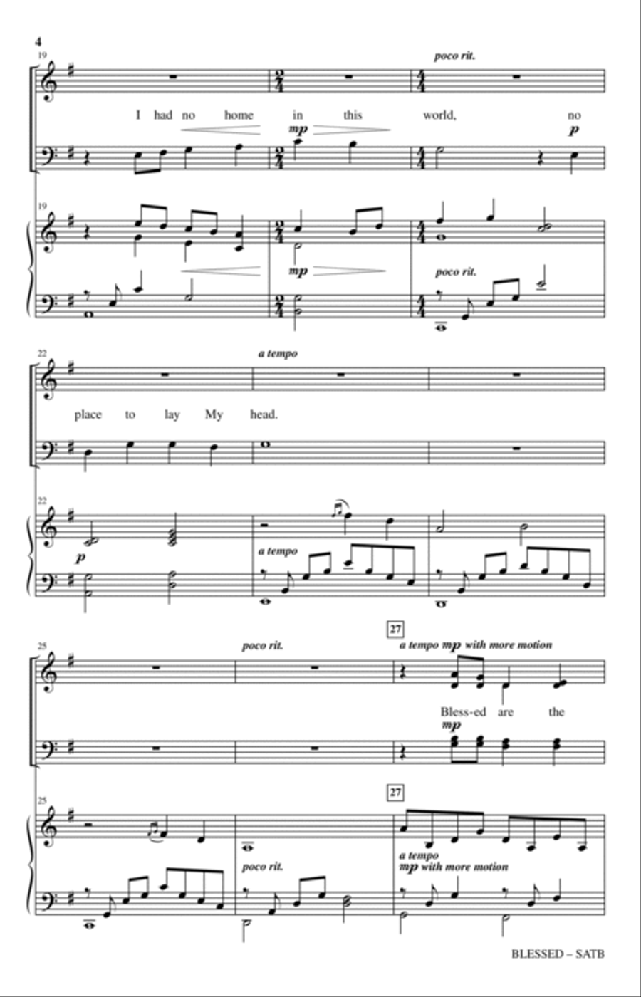 Blessed Blessed 4-Part scores gallery preview page 3