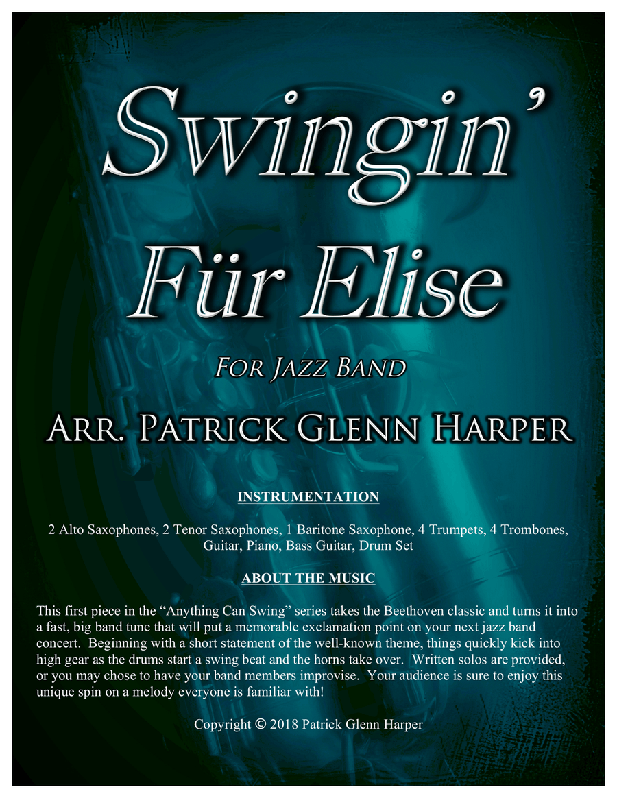 Swingin' Fur Elise - for Jazz Band Jazz Ensemble scores gallery preview page 1