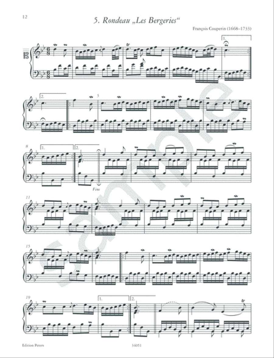 The Notebooks for Anna Magdalena Bach 1722 & 1725 for Piano (Selection) Piano scores gallery preview page 6
