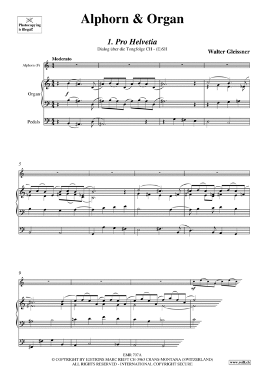 Alphorn & Organ Organ scores gallery preview page 4