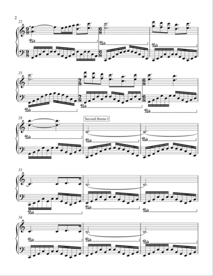Dance in C Piano Solo scores gallery preview page 2