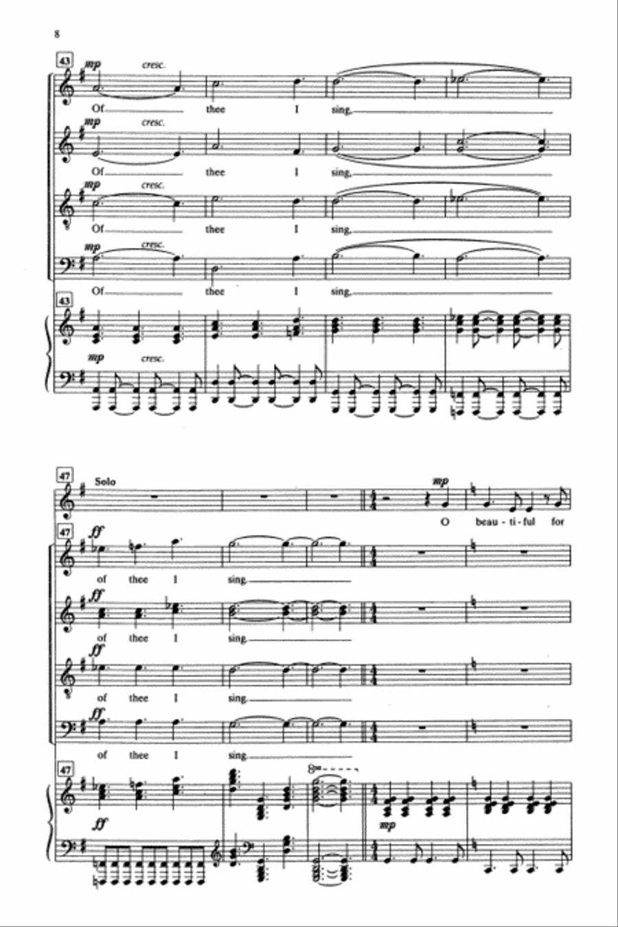 Gospel America - SATB Gospel America - SATB 4-Part scores gallery preview page 8