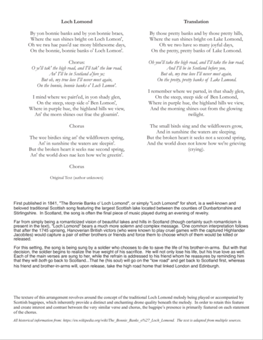 Loch Lomond - SAB and String Quartet (opt. piano) SAB scores gallery preview page 2