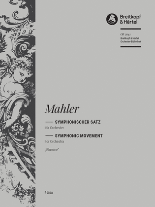 Book cover for Symphonic Movement "Blumine" to Symphony No. 1