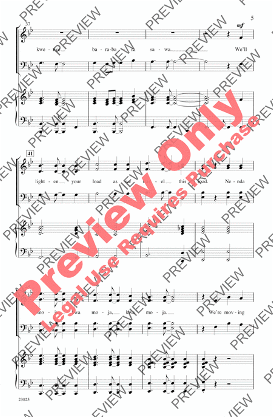 Takadamu 4-Part scores gallery preview page 5