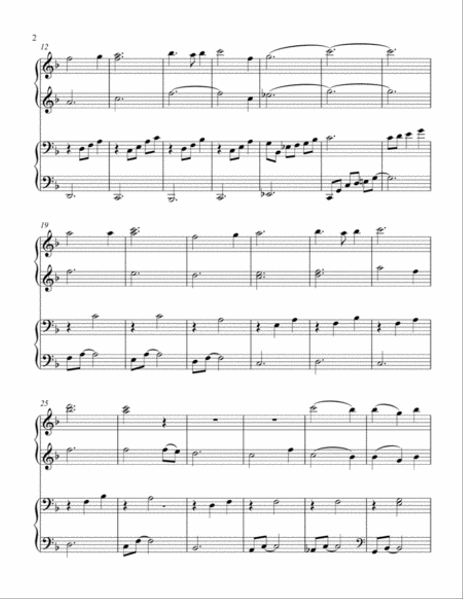 All Is Well 1 Piano, 4-Hands scores gallery preview page 3
