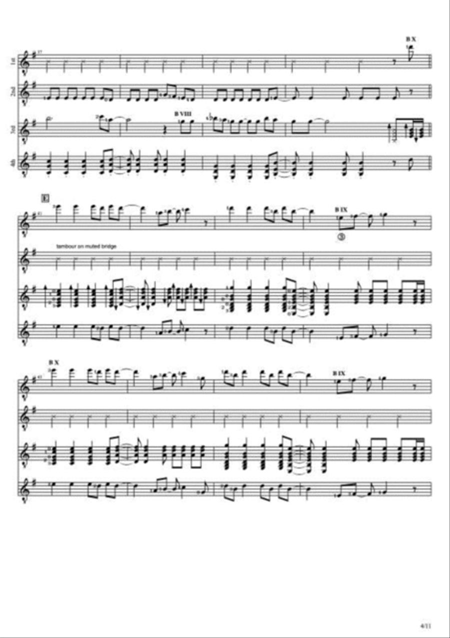 Viva La Vida Guitar scores gallery preview page 4