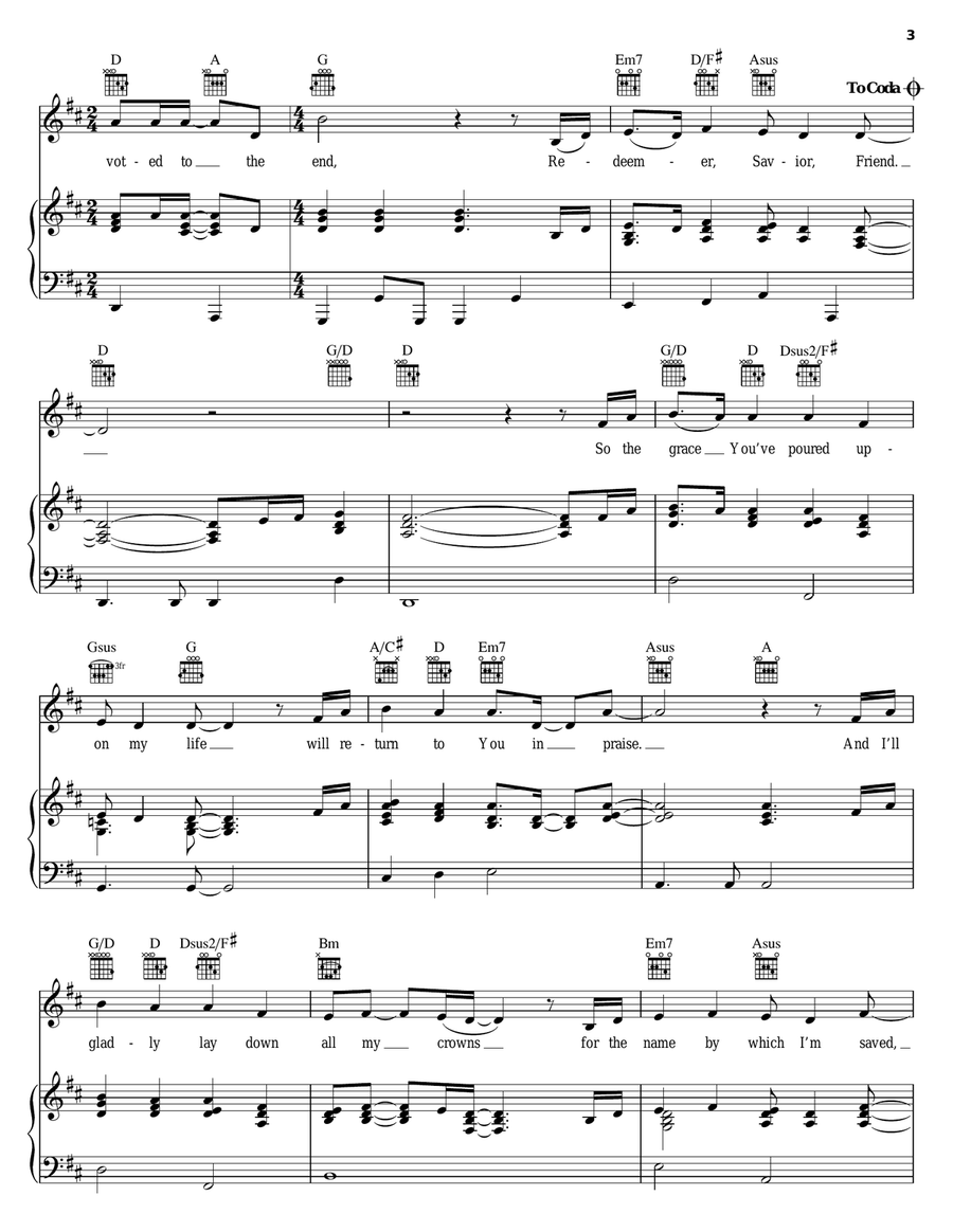 Redeemer, Savior, Friend Redeemer, Savior, Friend Acoustic Guitar scores gallery preview page 3