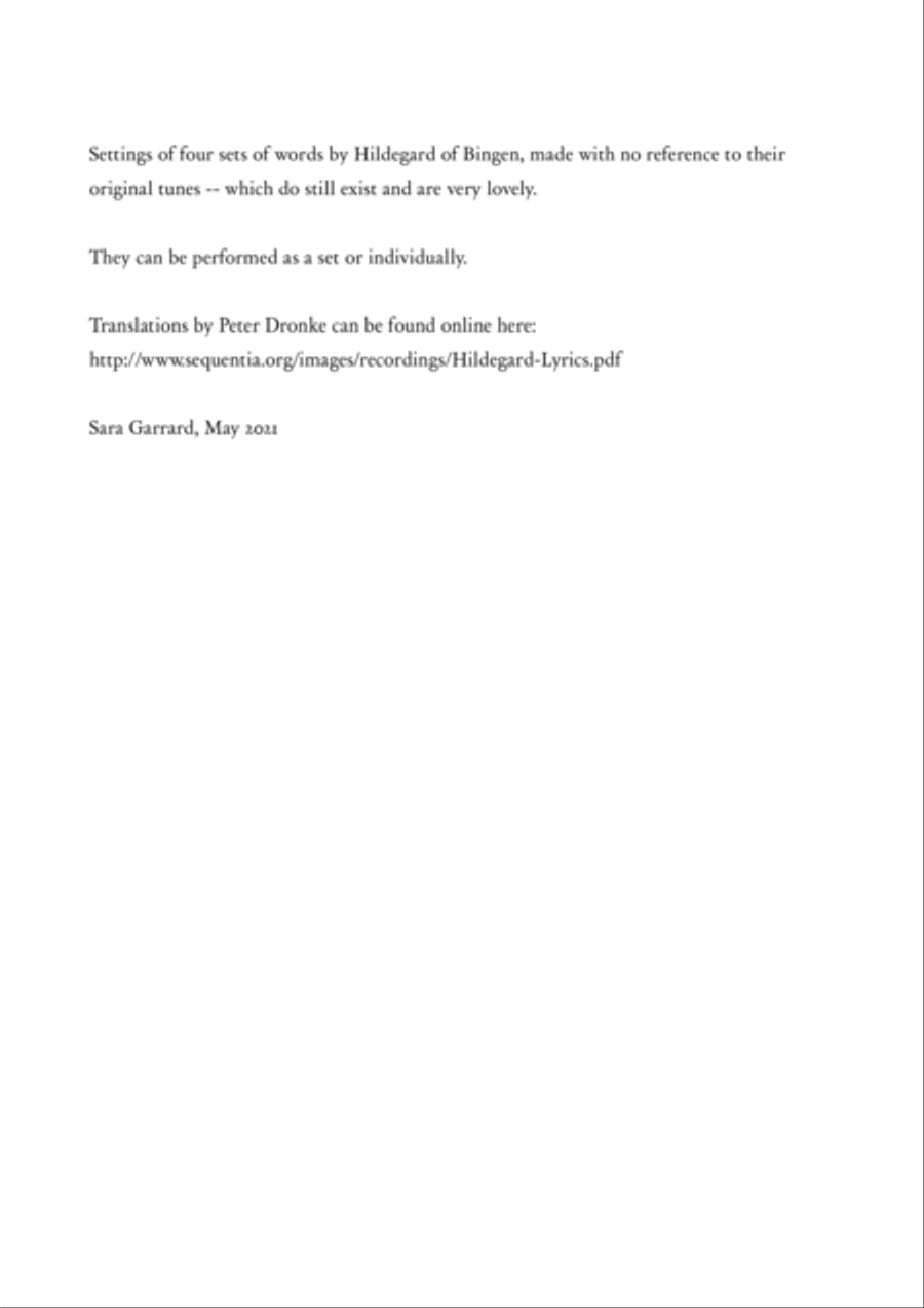 Four Hildegard Texts (SSAA) SSAA scores gallery preview page 3
