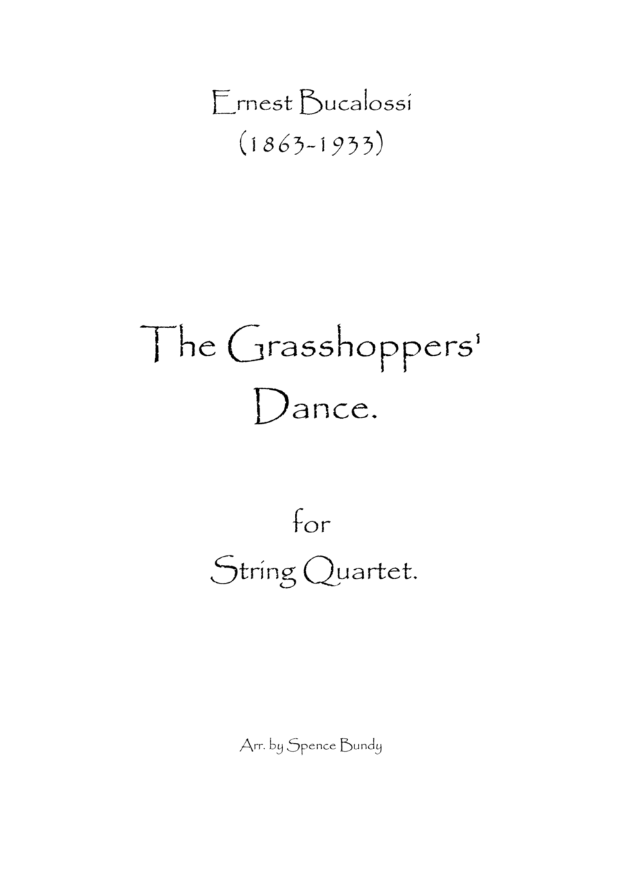 The Grasshoppers' Dance String Quartet scores gallery preview page 1