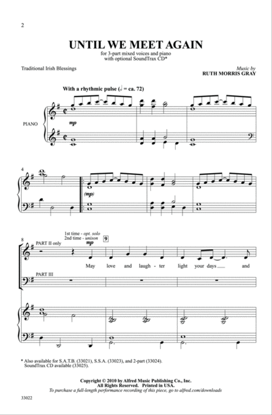 Until We Meet Again 3-Part scores gallery preview page 2